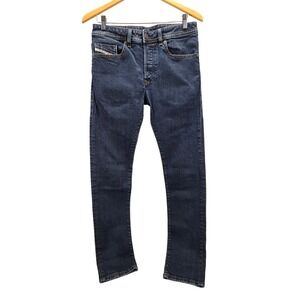 Diesel Buster Tapered Jeans Mens W31 L32 Dark Wash RM040 Stretch Denim Italy